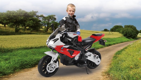 Ride-on Motorrad BMW S1000RR rot 12V – 2-Gang, leistungsstarker Antriebsmotor & Akku-Fahrzeit bis 90