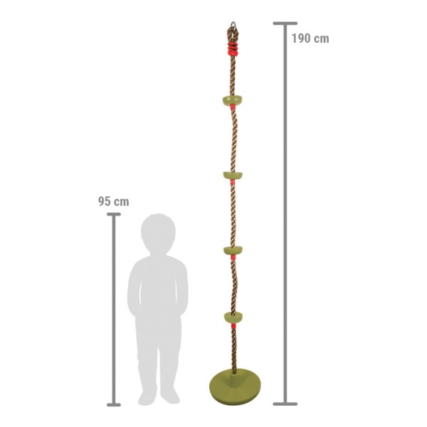 Tellerschaukel mit Knotenseil